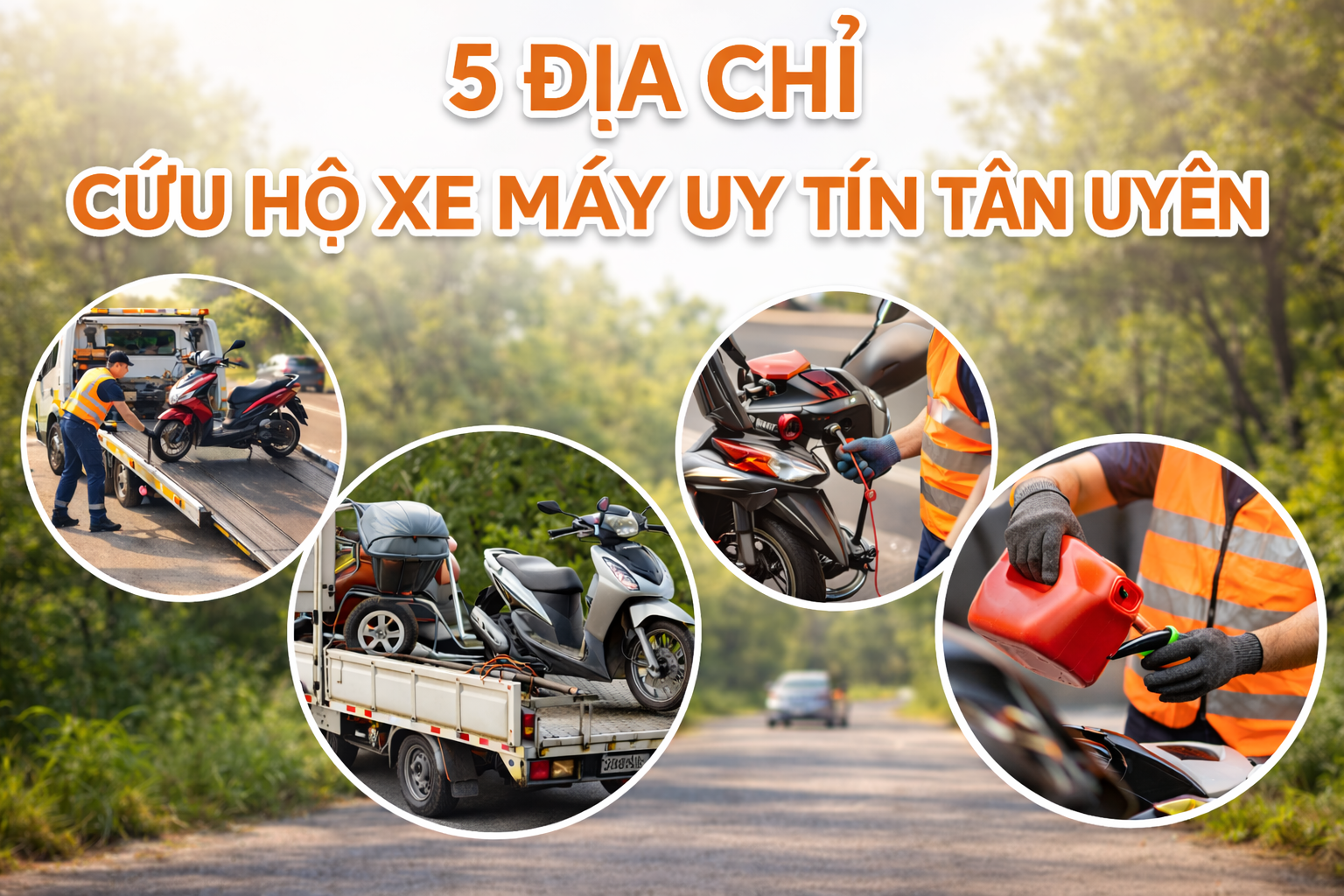 5 địa chỉ cứu hộ xe máy uy tín Tân Uyên