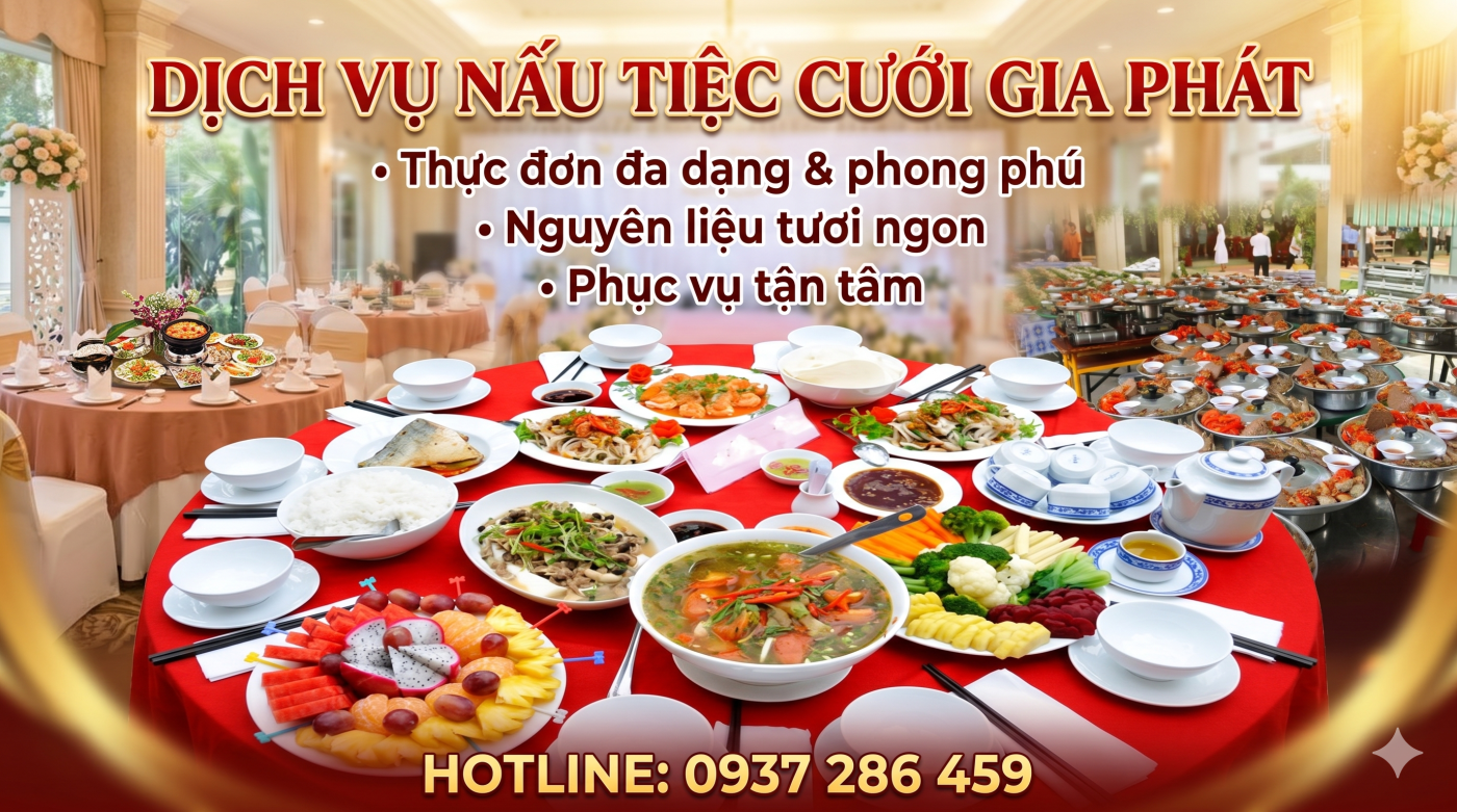 Dịch vụ nấu tiệc cưới tại Củ Chi